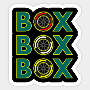 Box Box Box 'El Plan' F1 Tyre Compound Design Sticker